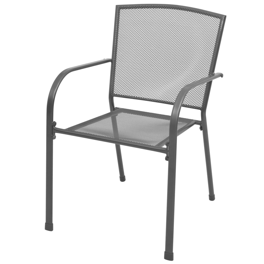 metal grey garden chairs