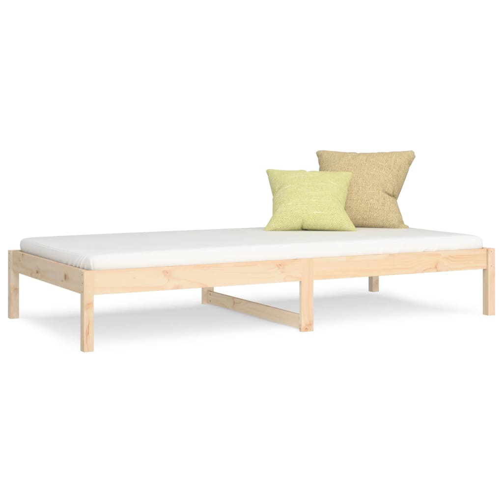 vidaXL Day Bed without Mattress 90x190 cm Single Single Solid Wood Pine