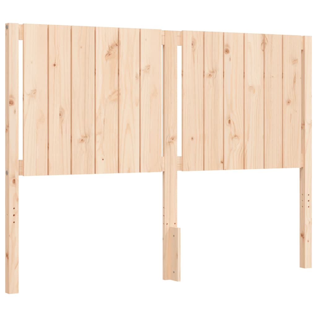 vidaXL Bed Frame without Mattress Double Solid Wood Pine