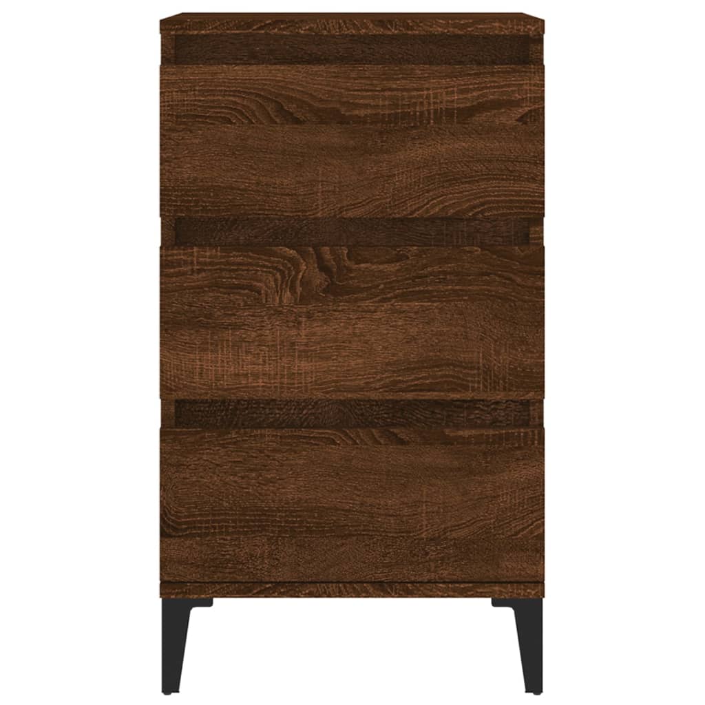 vidaXL Bedside Cabinet Brown Oak 40x35x70 cm Engineered Wood