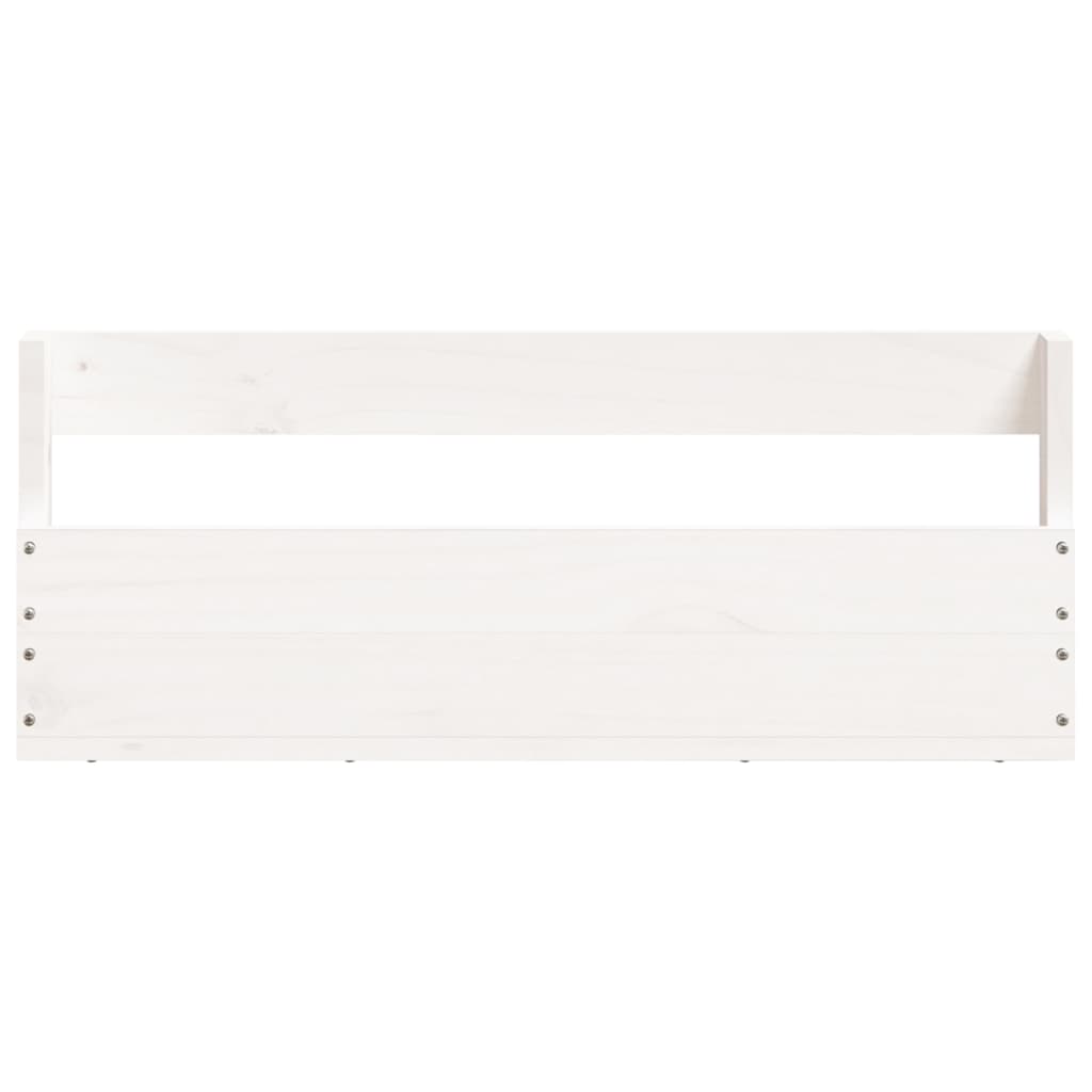 vidaXL Wall-mounted Shoe Racks 2 pcs White 59x9x23 cm Solid Wood Pine