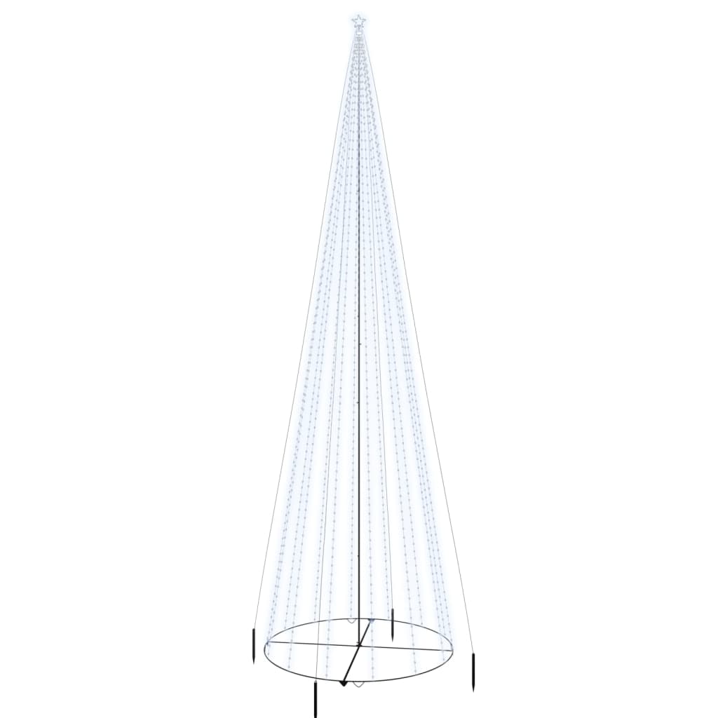 vidaXL Christmas Cone Tree Cold White 3000 LEDs 230x800 cm