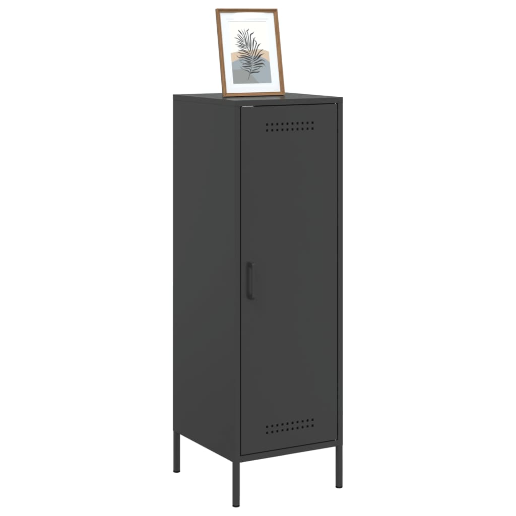 vidaXL Highboard Black 36x39x113 cm Steel