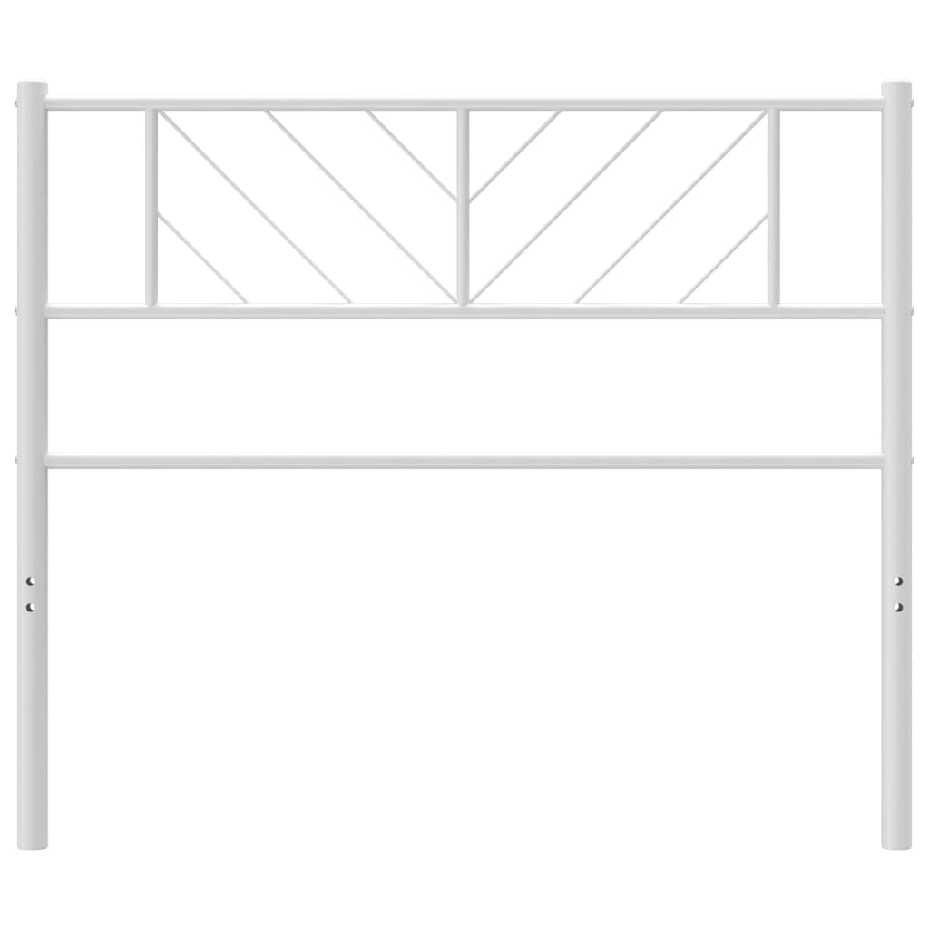 vidaXL Metal Headboard White 90 cm