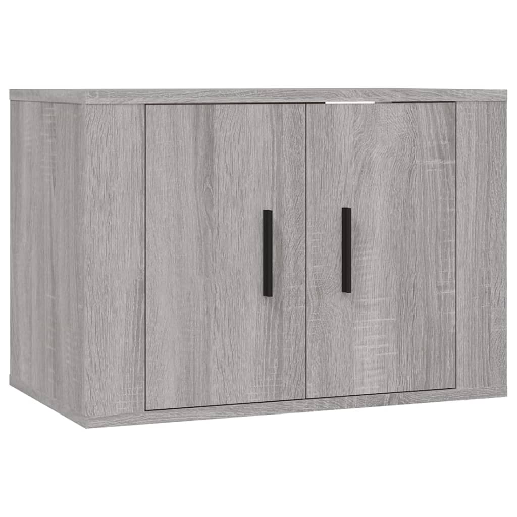 vidaXL 4 Piece TV Cabinet Set Grey Sonoma Engineered Wood