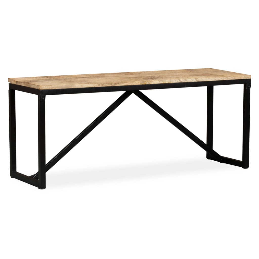 vidaXL Bench Solid Mango Wood 110x35x45 cm