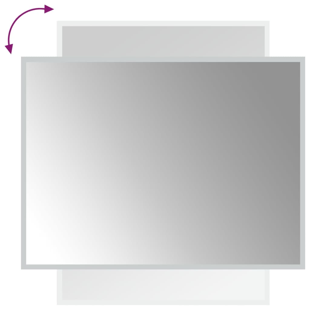 vidaXL LED Bathroom Mirror 60x80 cm