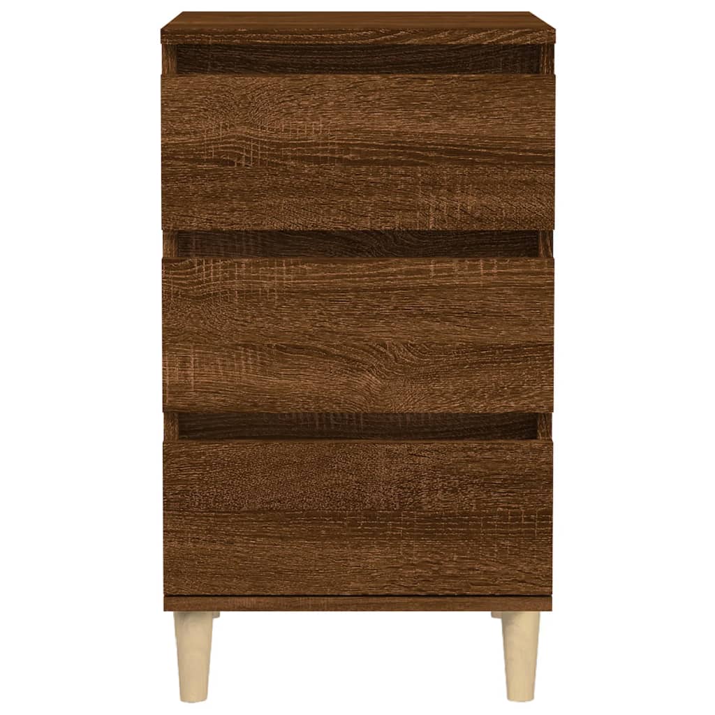 vidaXL Bedside Cabinet Brown Oak 40x35x70 cm Engineered Wood