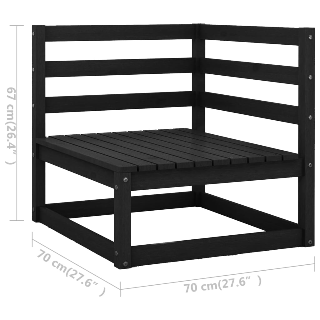 vidaXL 12 Piece Garden Lounge Set Solid Pinewood