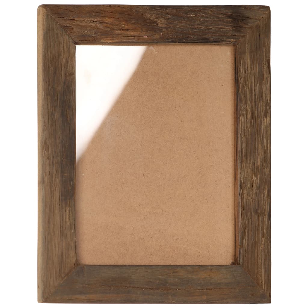 vidaXL Photo Frames 2 pcs 34x40 cm Solid Reclaimed Wood and Glass