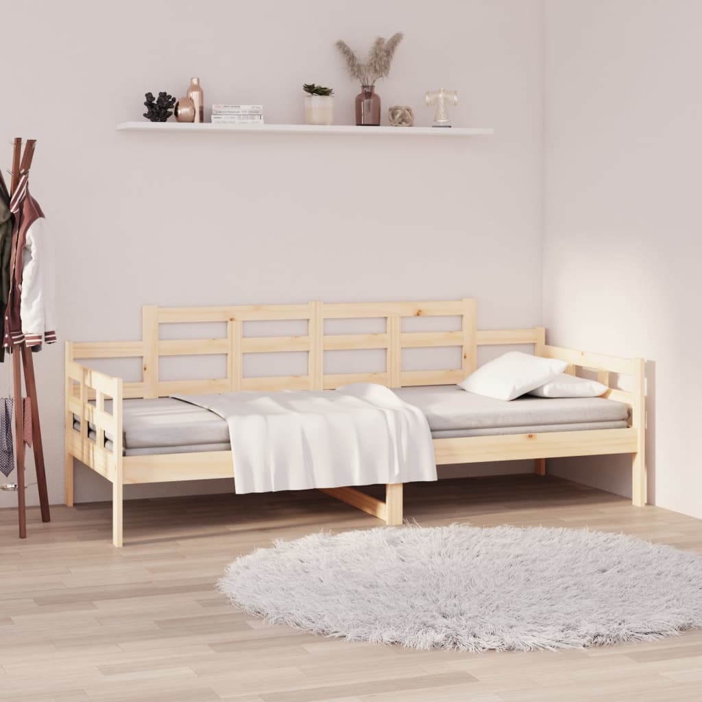 vidaXL Day Bed without Mattress Solid Wood Pine 90x190 cm Single