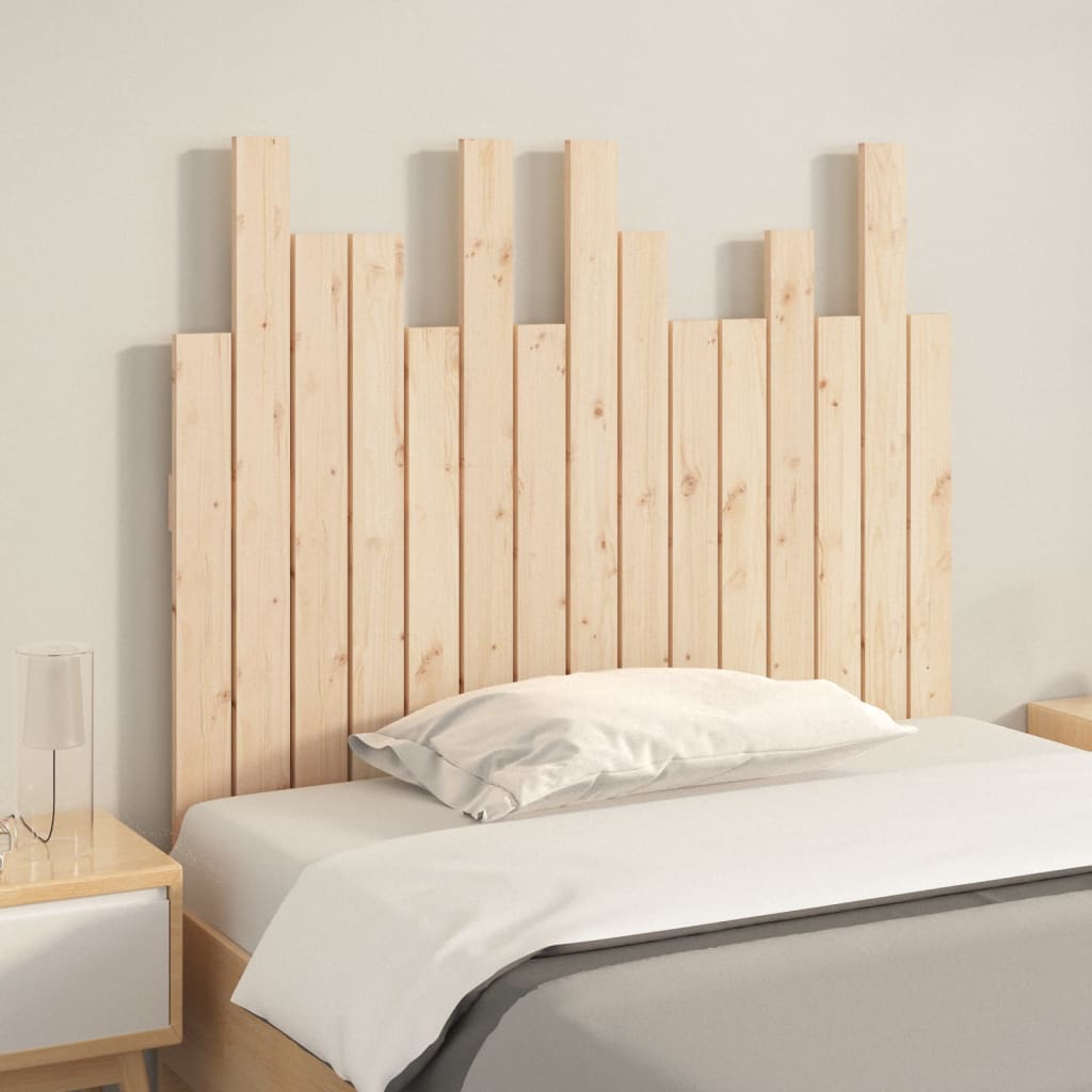 vidaXL Wall Headboard 95.5x3x80 cm Solid Wood Pine