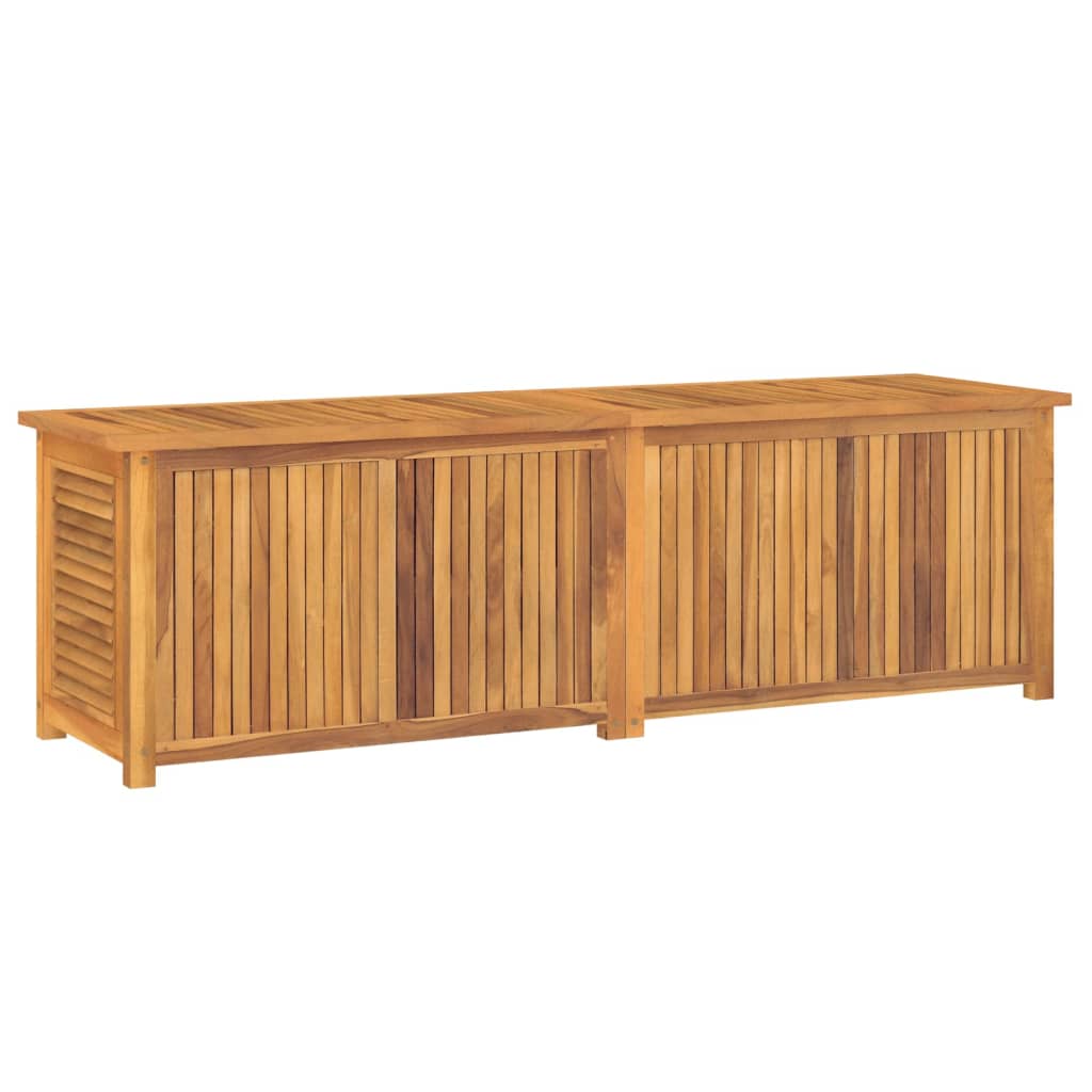 vidaXL Garden Storage Box with Bag 175x50x53 cm Solid Wood Teak