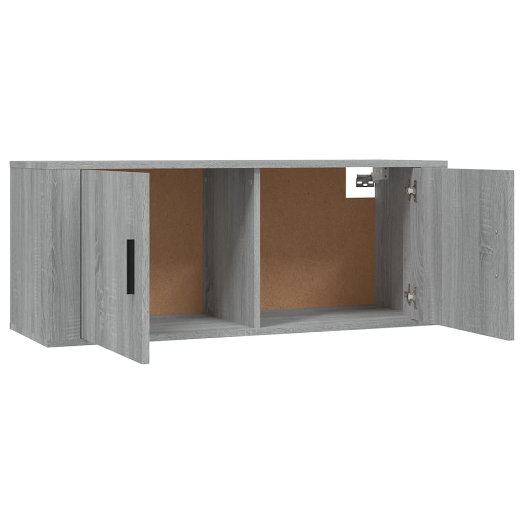 vidaXL 3 Piece TV Cabinet Set Grey Sonoma Engineered Wood