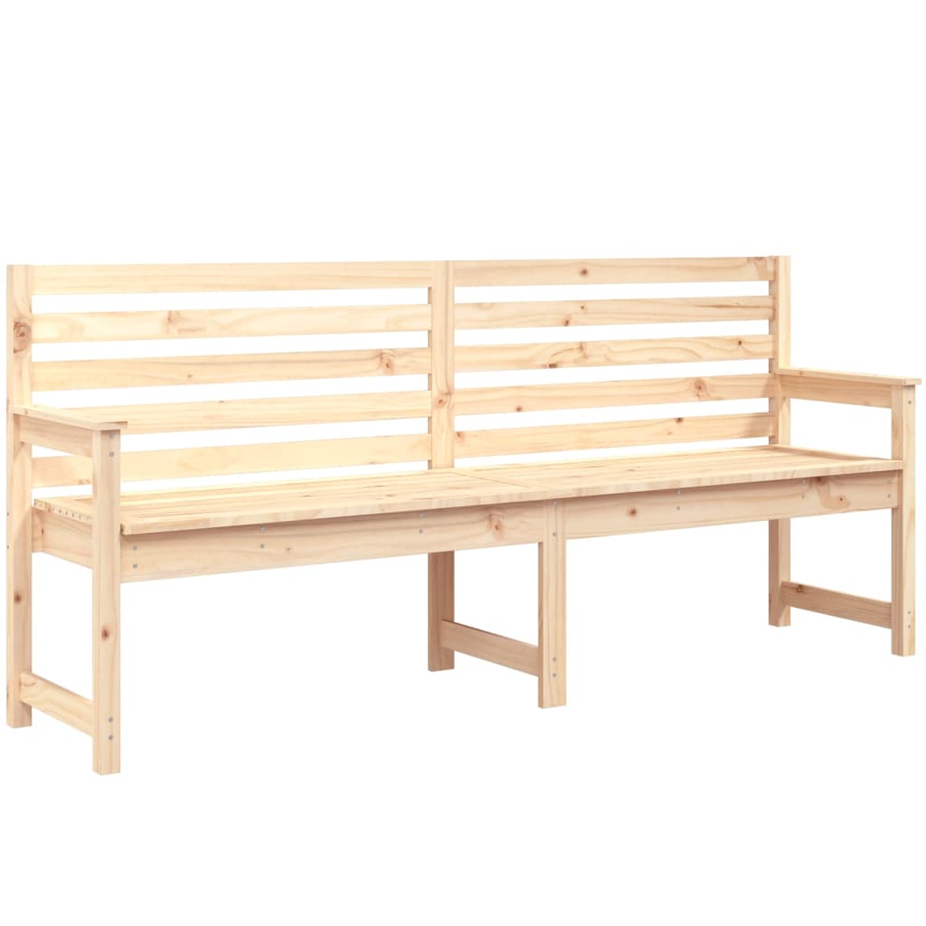 vidaXL Garden Bench 203.5x48x91.5 cm Solid Wood Pine