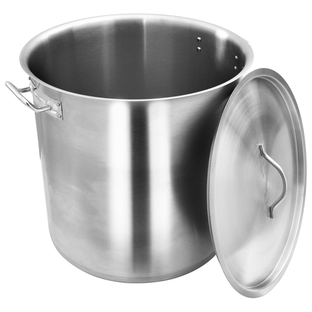 vidaXL Stock Pot 98 L 50x50 cm Stainless Steel