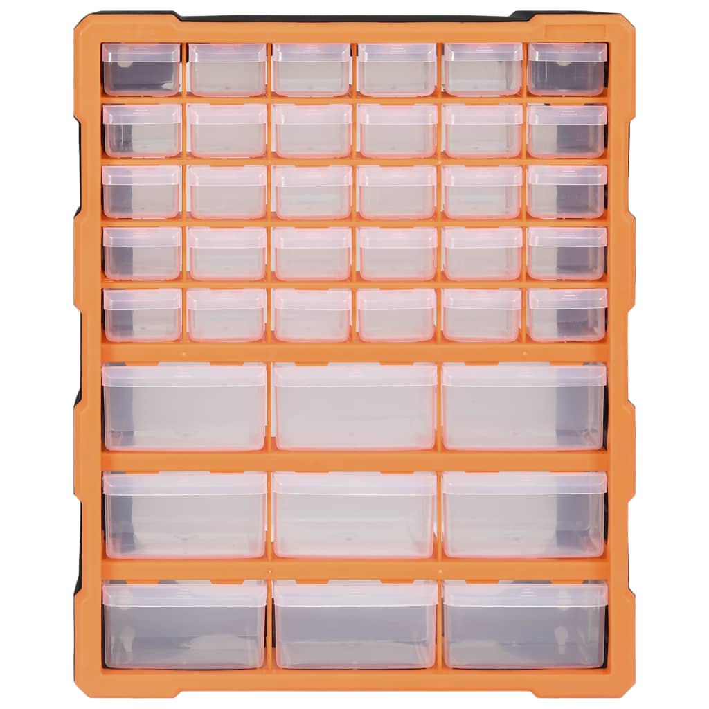 vidaXL Multi-drawer Organiser with 39 Drawers 38x16x47 cm