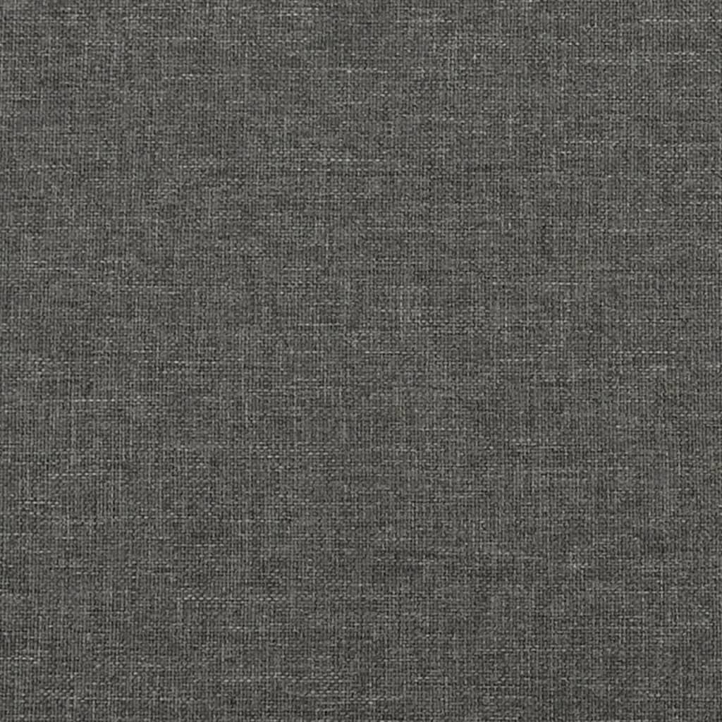 vidaXL Bed Frame Dark Grey 137x187 cm Double Size Fabric