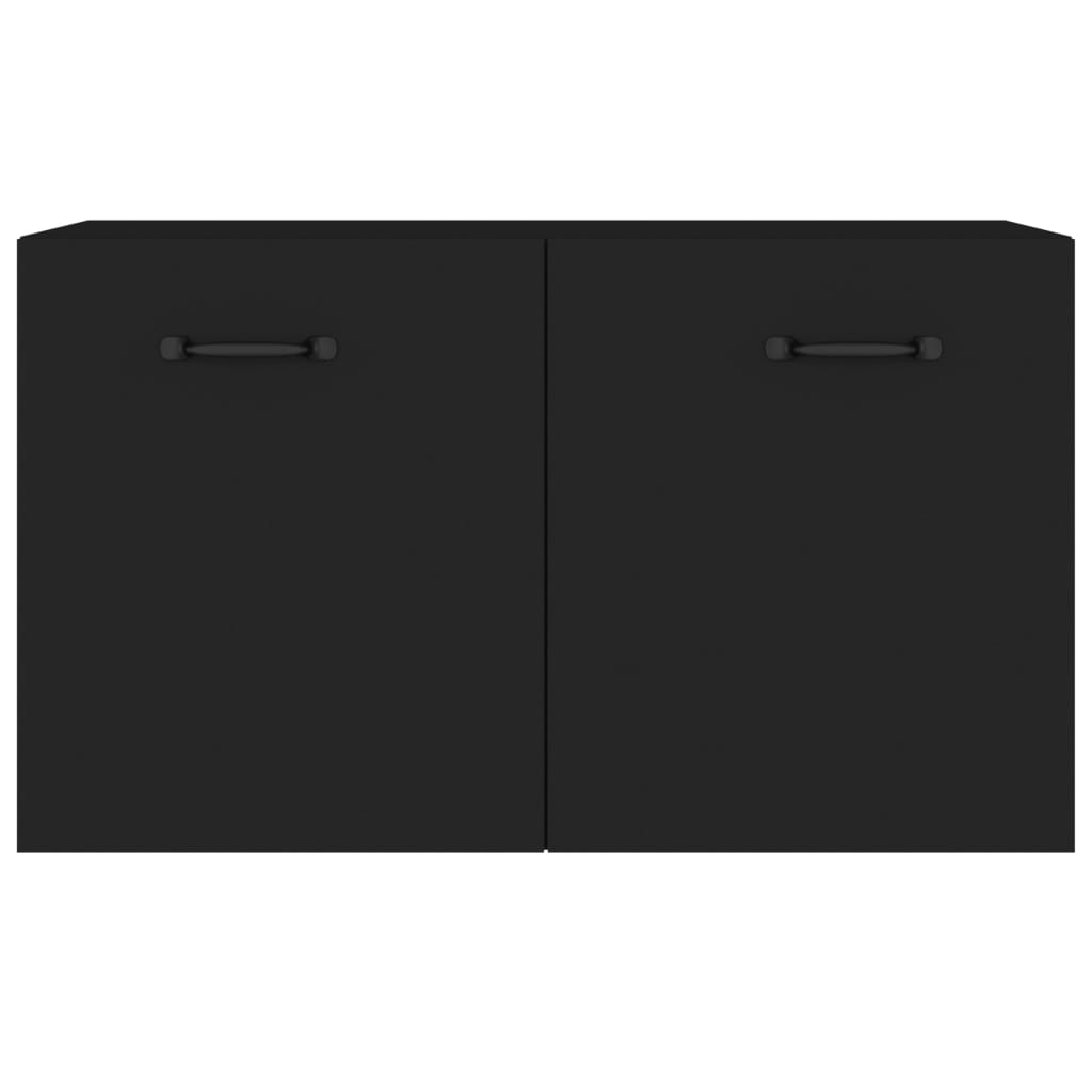 vidaXL Wall Cabinet Black 60x36.5x35 cm Engineered Wood