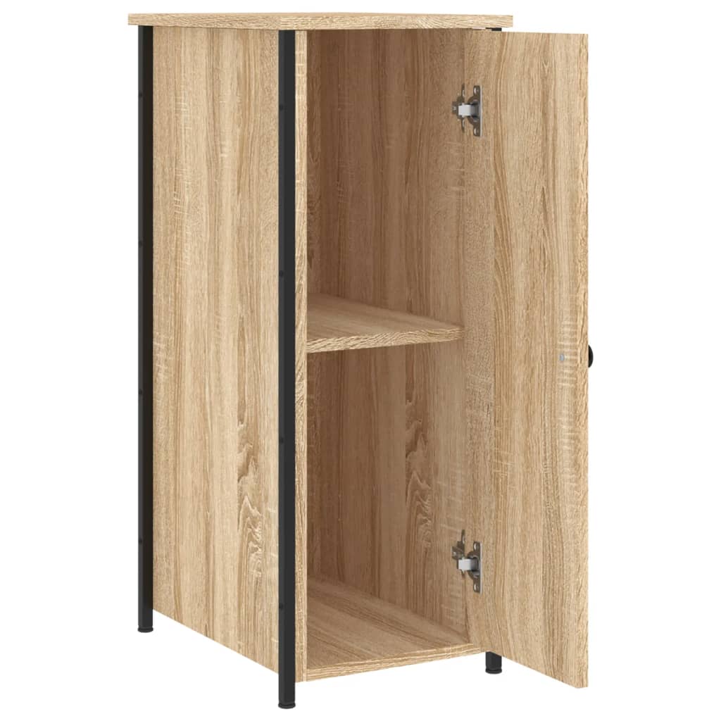 vidaXL Bedside Cabinets 2 pcs Sonoma Oak 32x42x80 cm Engineered Wood