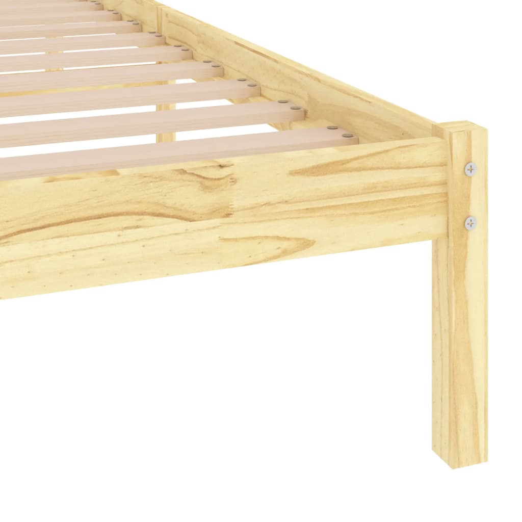 vidaXL Bed Frame Solid Wood 90x190 cm Single