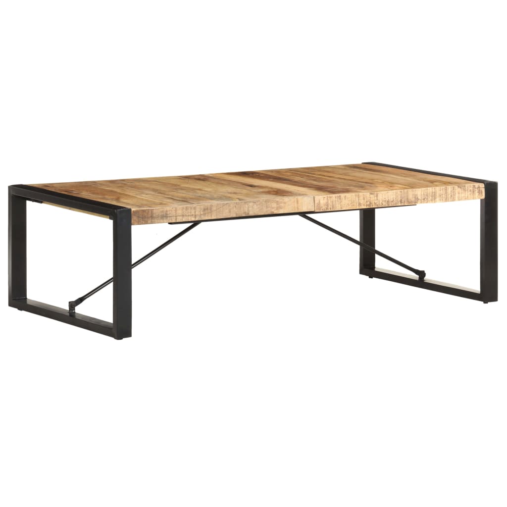 vidaXL Coffee Table 140x70x40 cm Rough Mango Wood