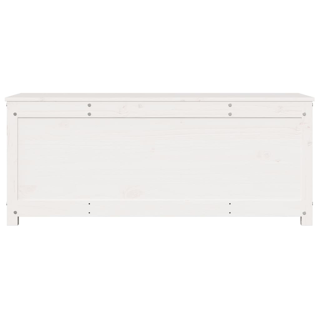 vidaXL Storage Box White 110x50x45.5 cm Solid Wood Pine