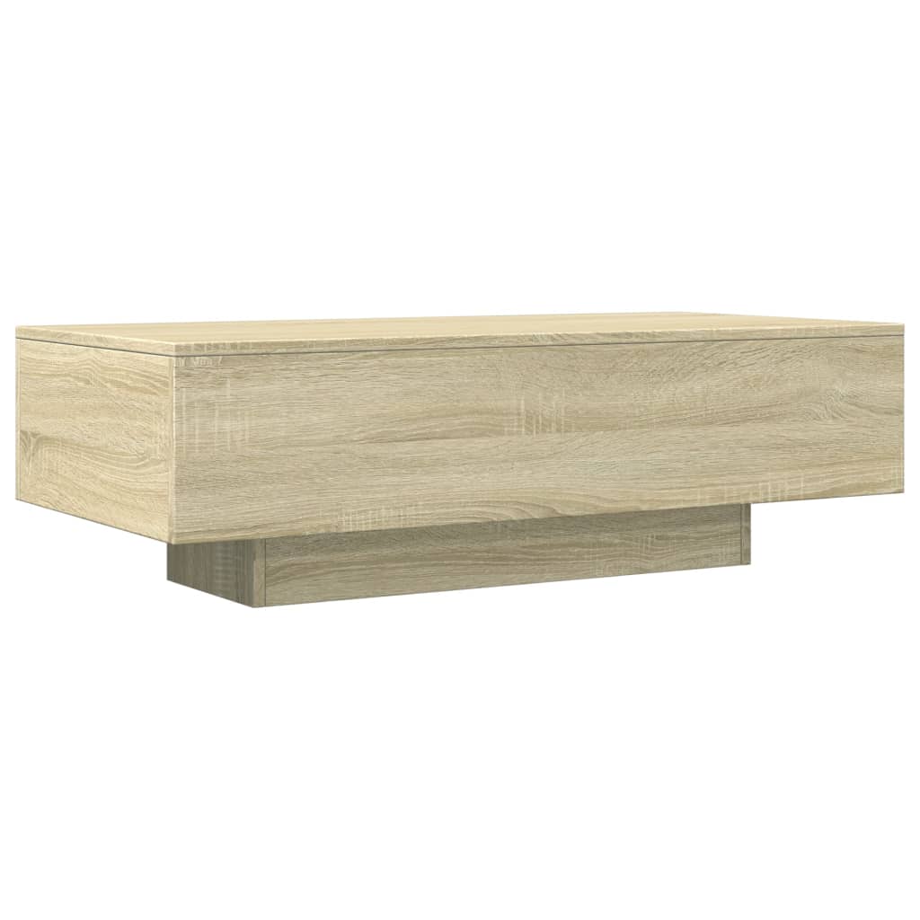 vidaXL Coffee Table Sonoma Oak 100x49.5x31 cm Engineered Wood