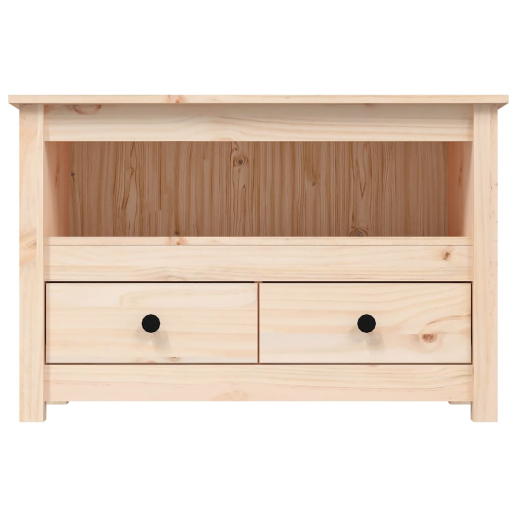 vidaXL TV Cabinet 79x35x52 cm Solid Wood Pine