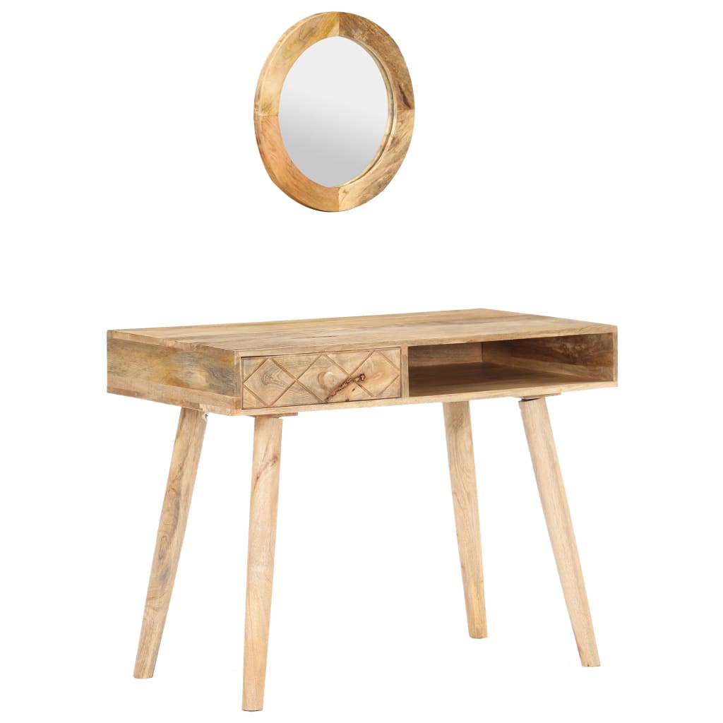 vidaXL Dressing Table 100x50x76 cm Solid Mango Wood