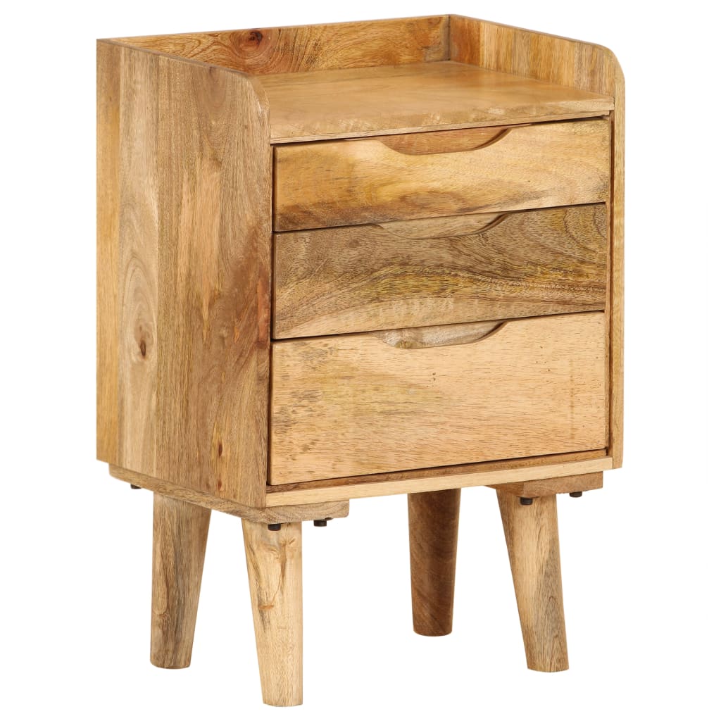 vidaXL Bedside Cabinet Solid Mango Wood 40x30x59.5 cm