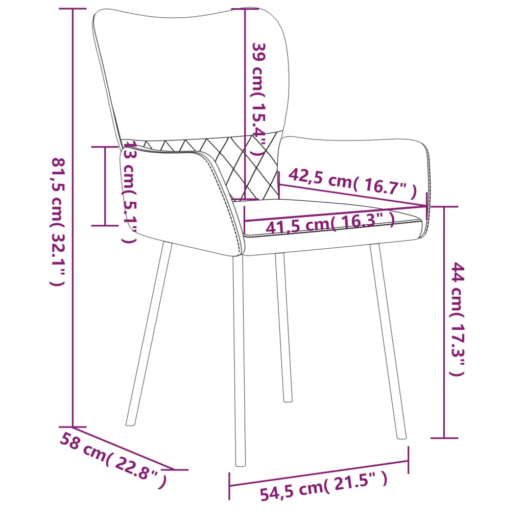 vidaXL Dining Chairs 2 pcs Light Grey Fabric and Faux Leather