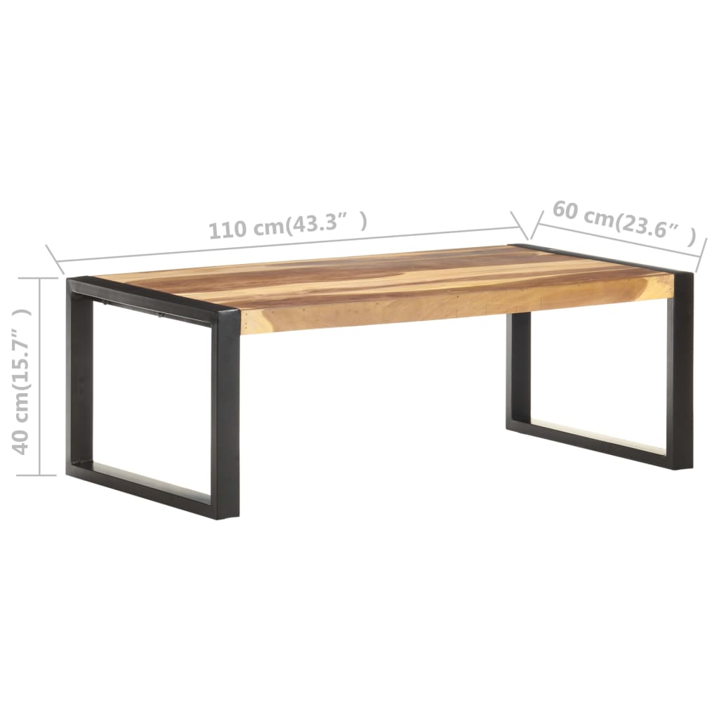 vidaXL Coffee Table 110x60x40 cm Solid Wood