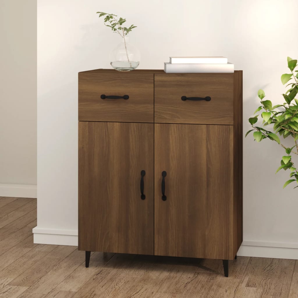 vidaXL Sideboard Brown Oak 69.5x34x90 cm Engineered Wood