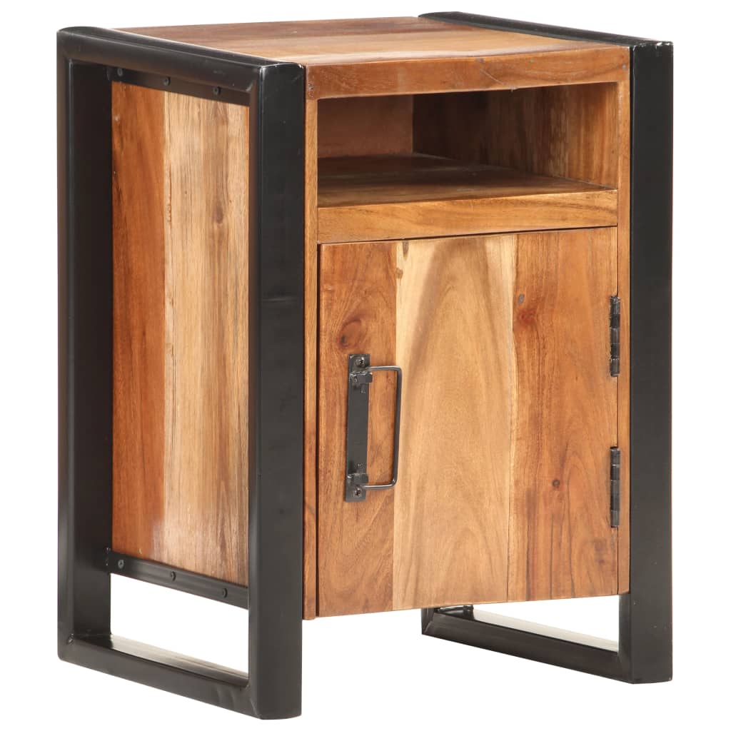 vidaXL Bedside Cabinet 40x35x55cm Solid Acacia Wood