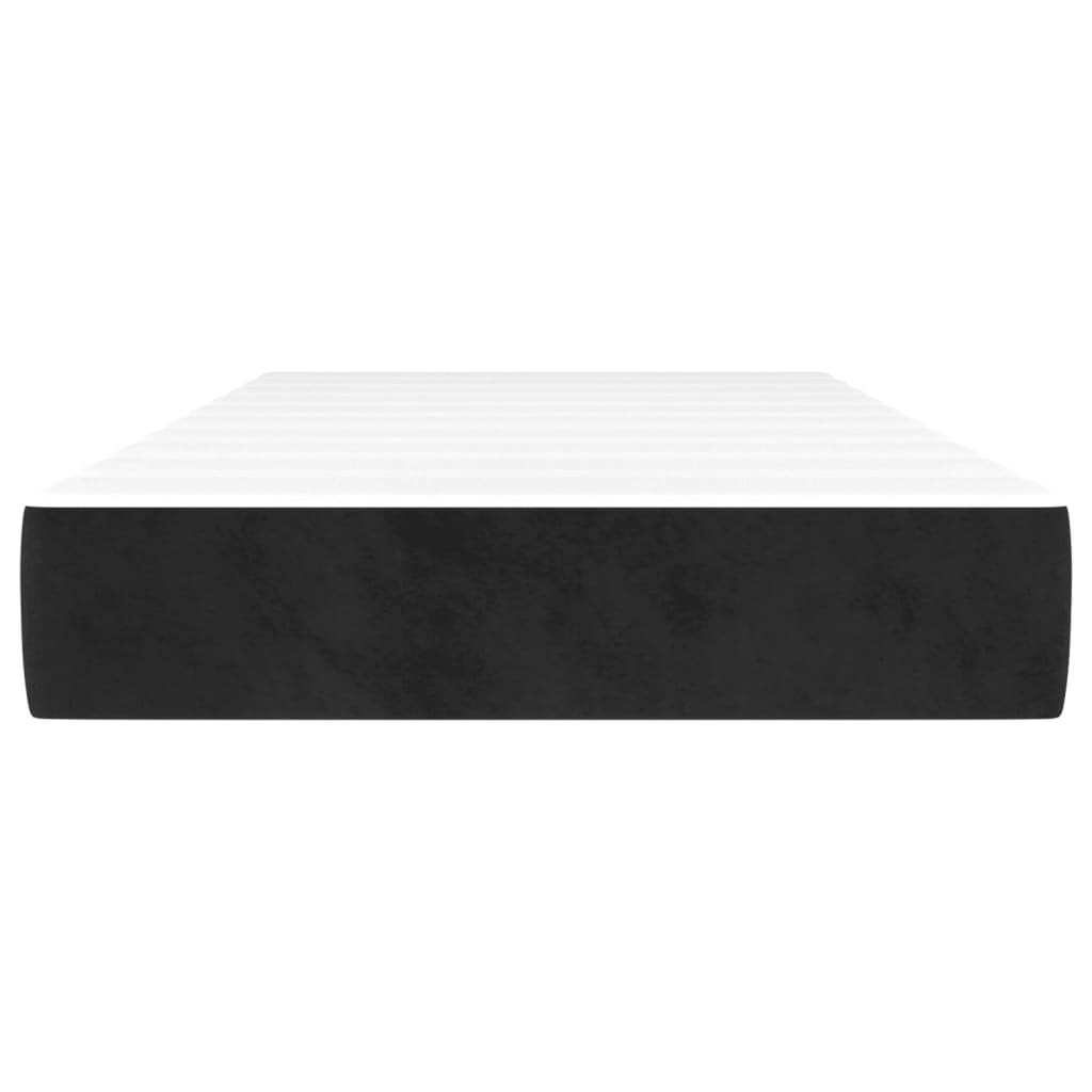 vidaXL Pocket Spring Bed Mattress Black 90x190x20 cm Velvet