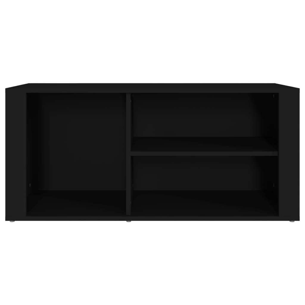 vidaXL Shoe Cabinet Black 100x35x45 cm Engineered Wood