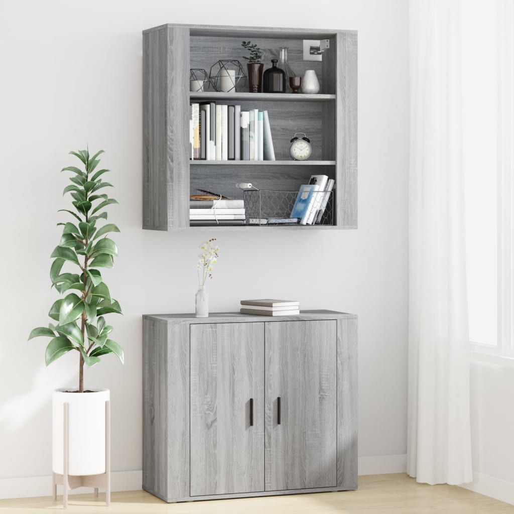 vidaXL Highboard Grey Sonoma Engineered Wood