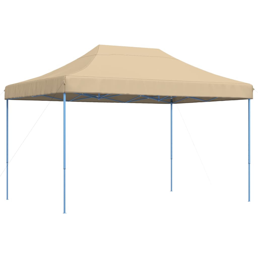 vidaXL Foldable Party Tent Pop-Up Beige 410x279x315 cm