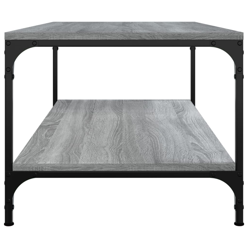 vidaXL Coffee Table Grey Sonoma 100x50x40 cm Engineered Wood