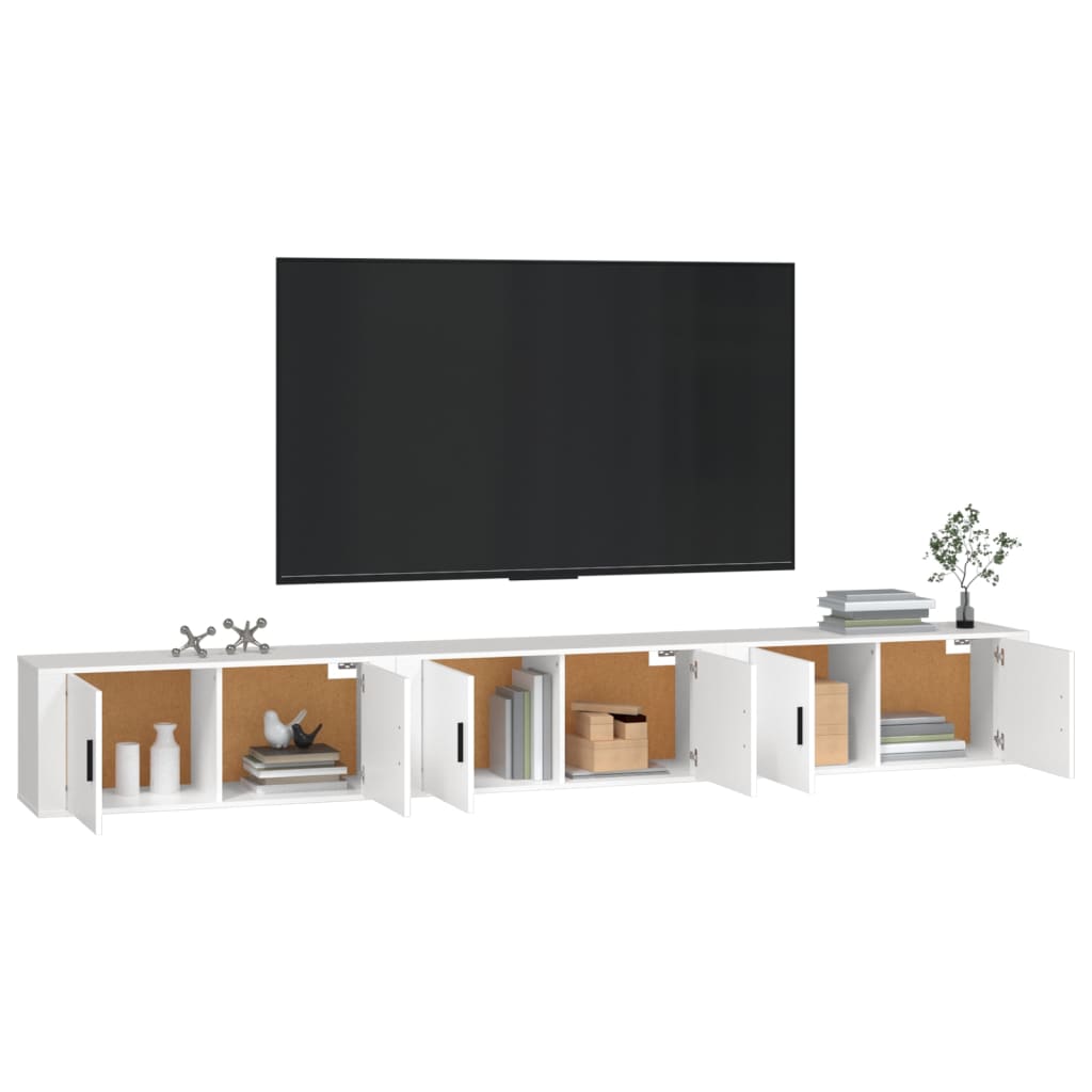 vidaXL Wall-mounted TV Cabinets 3 pcs White 100x34.5x40 cm