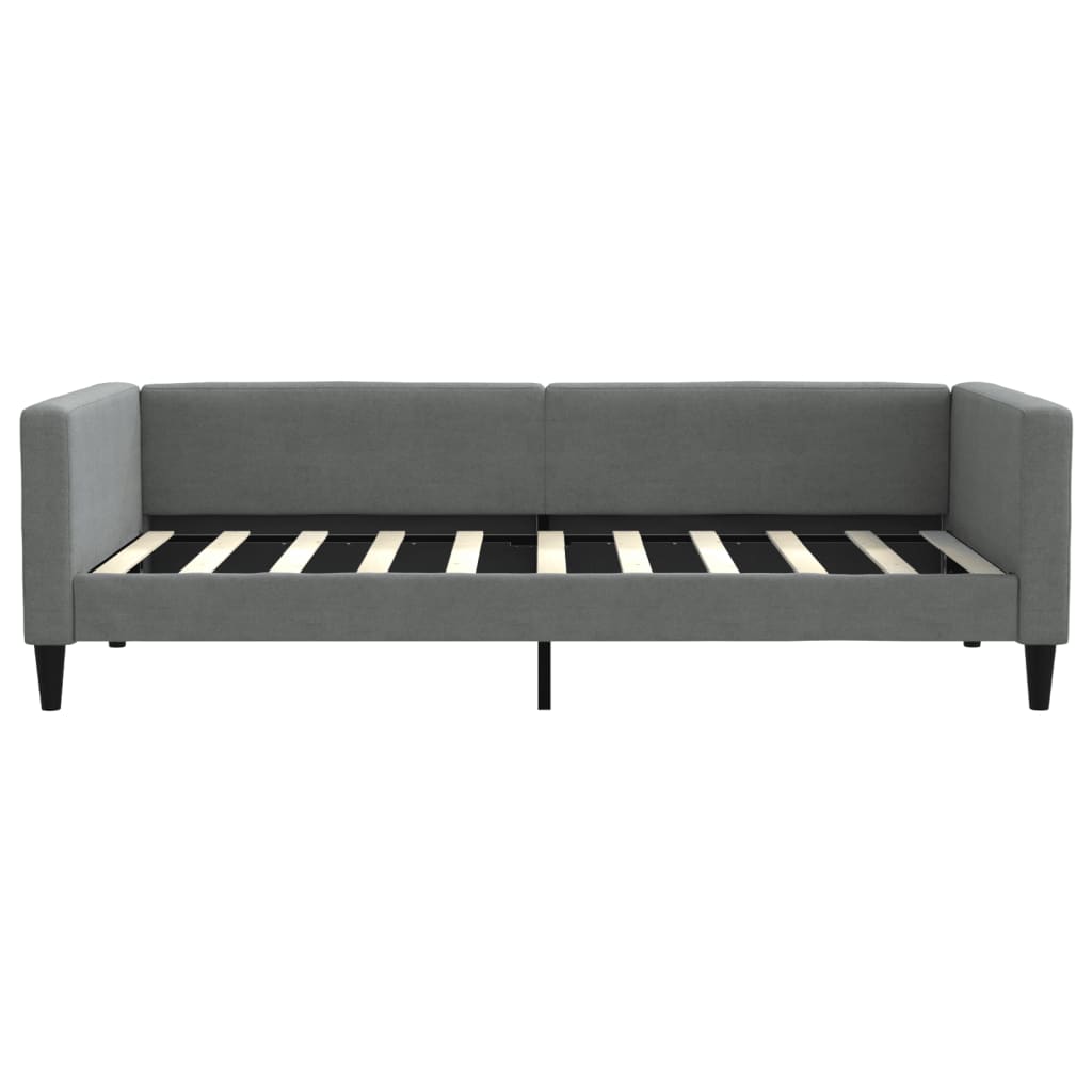 vidaXL Daybed with Trundle without Mattress Dark Grey 90x190 cm