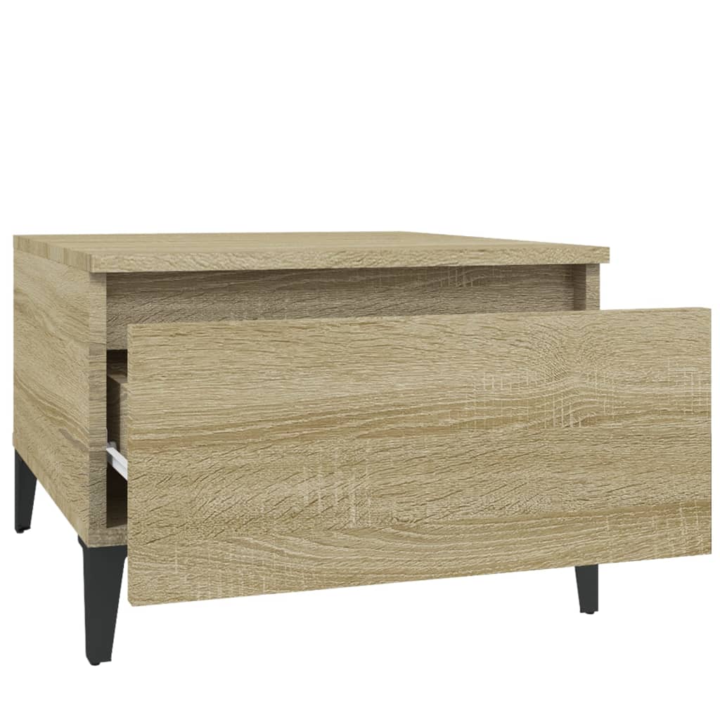 vidaXL Side Tables 2 pcs Sonoma Oak 50x46x35 cm Engineered Wood