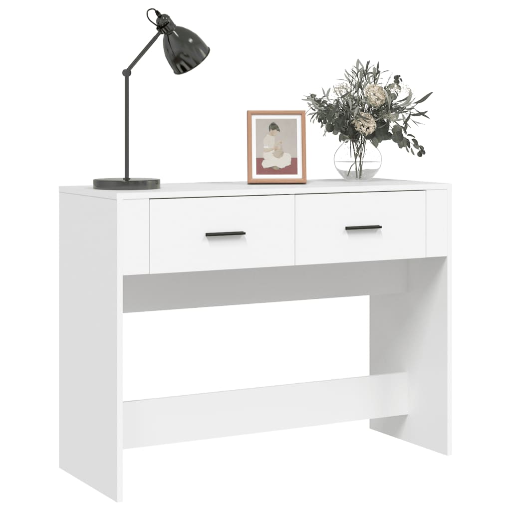 vidaXL Console Table White 100x39x75 cm Engineered Wood