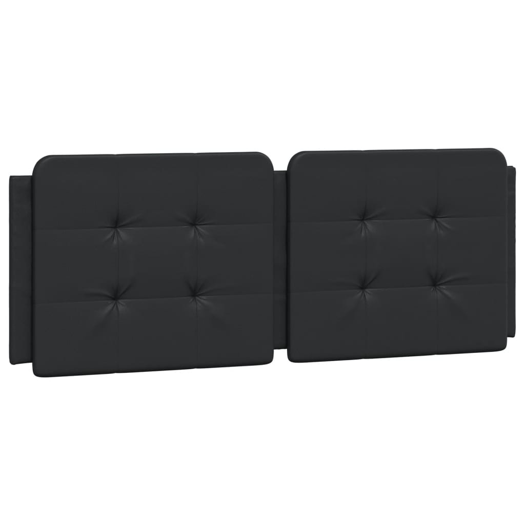 vidaXL Headboard Cushion Black 137 cm Double Faux Leather