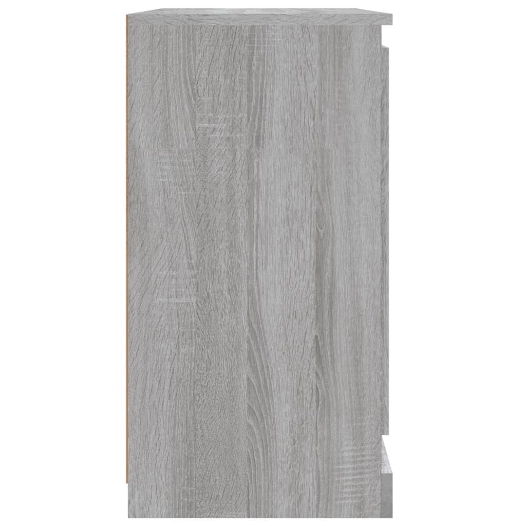 vidaXL Sideboards 2 pcs Grey Sonoma Engineered Wood