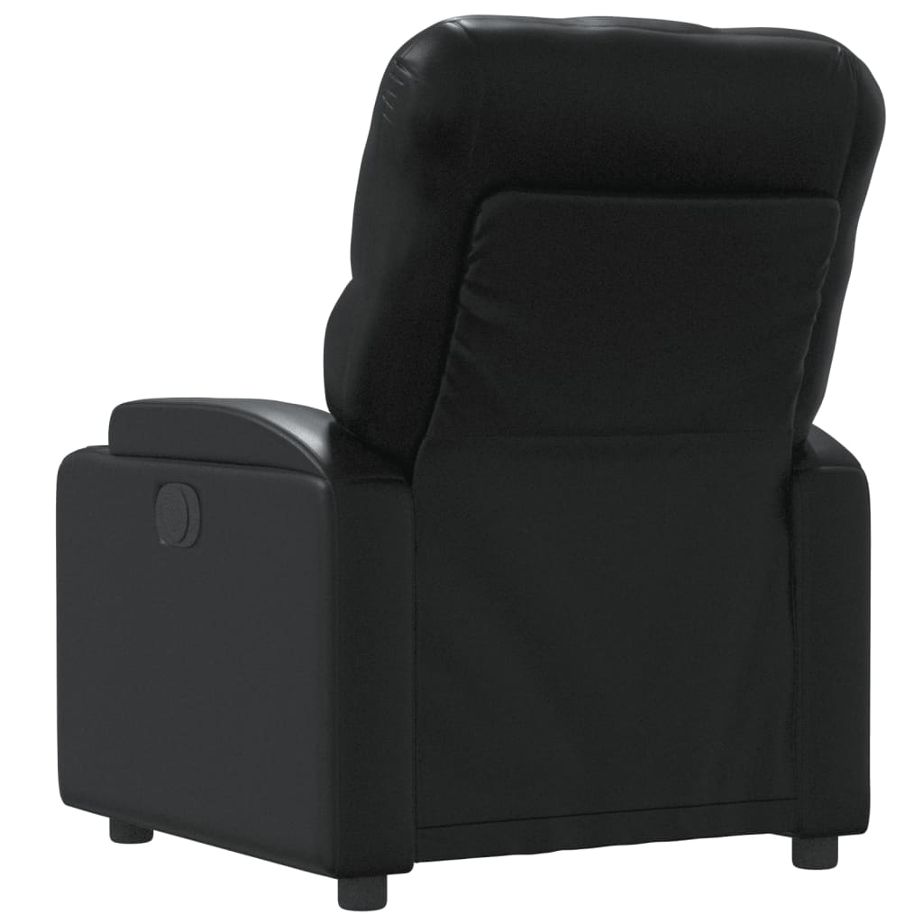 vidaXL Massage Recliner Chair Black Faux Leather