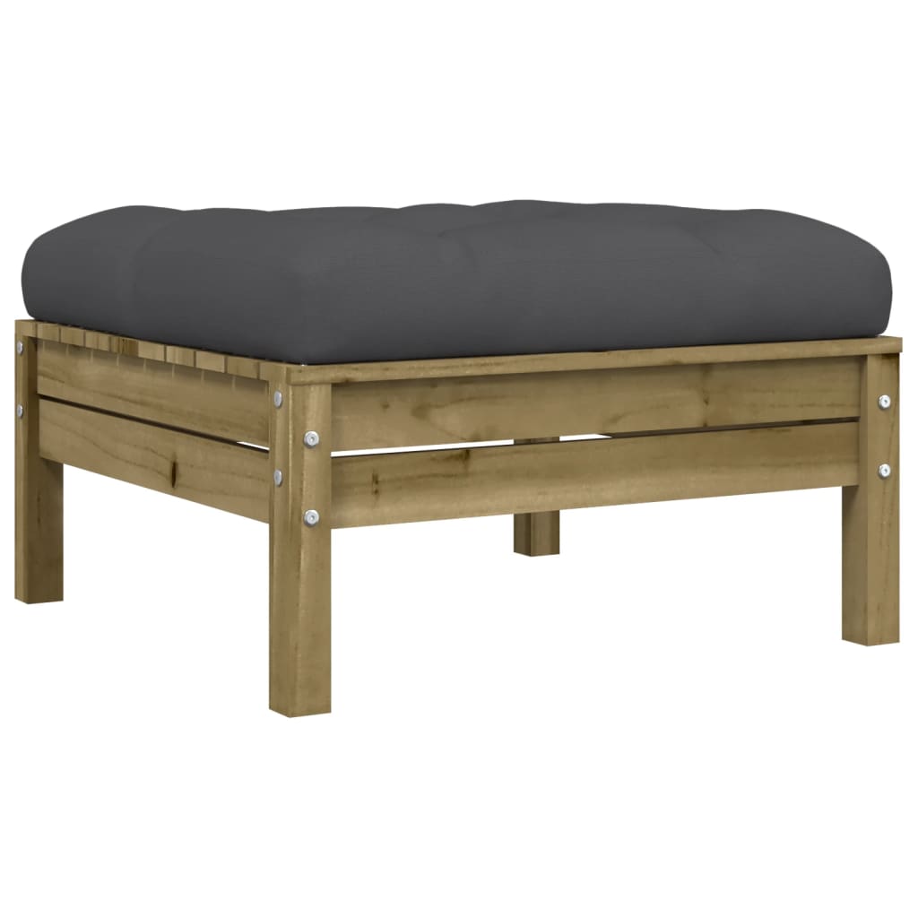 vidaXL 5 Piece Garden Sofa Set with Cushions Impregnated Wood Pine