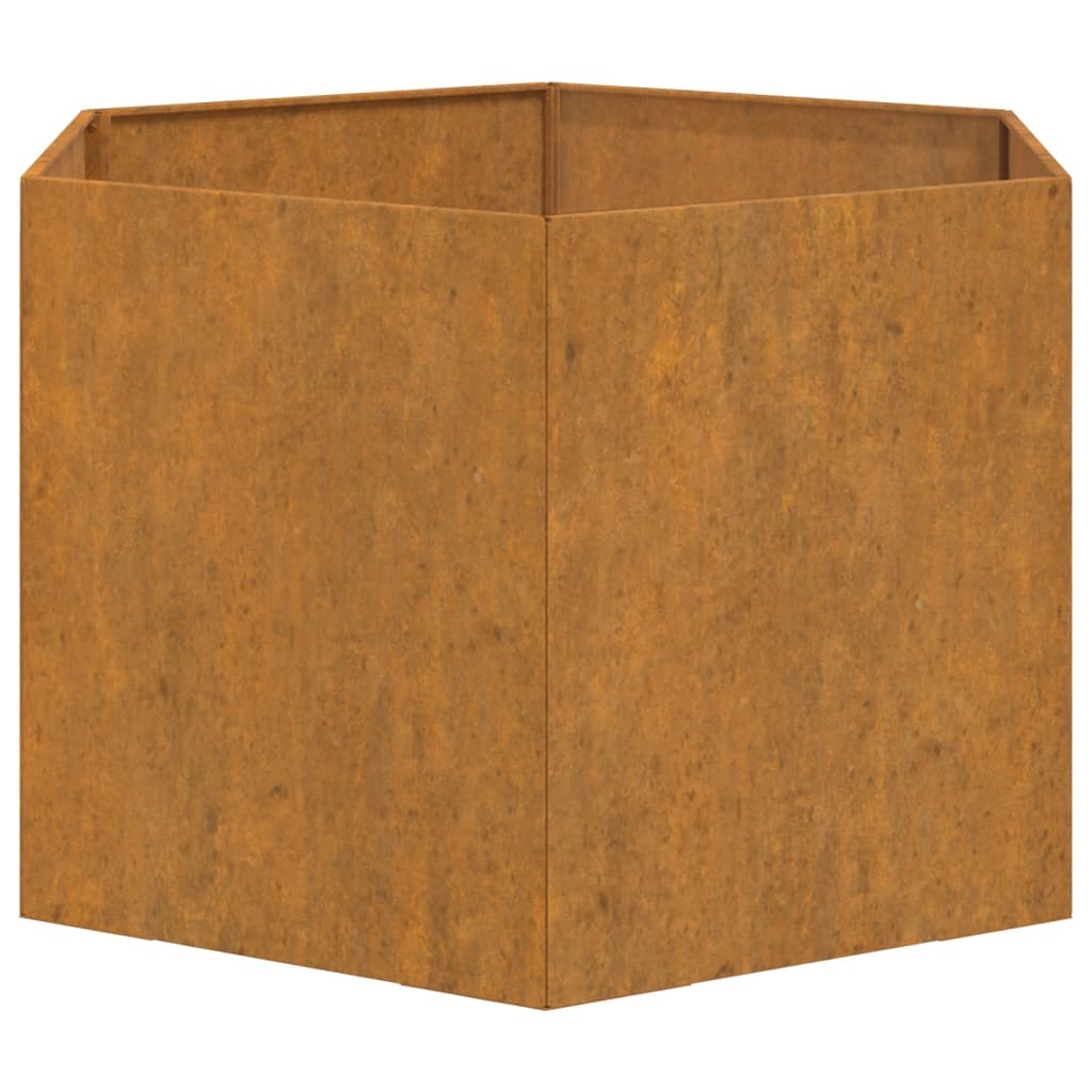 vidaXL Planter Rusty 60x60x45 cm Corten Steel