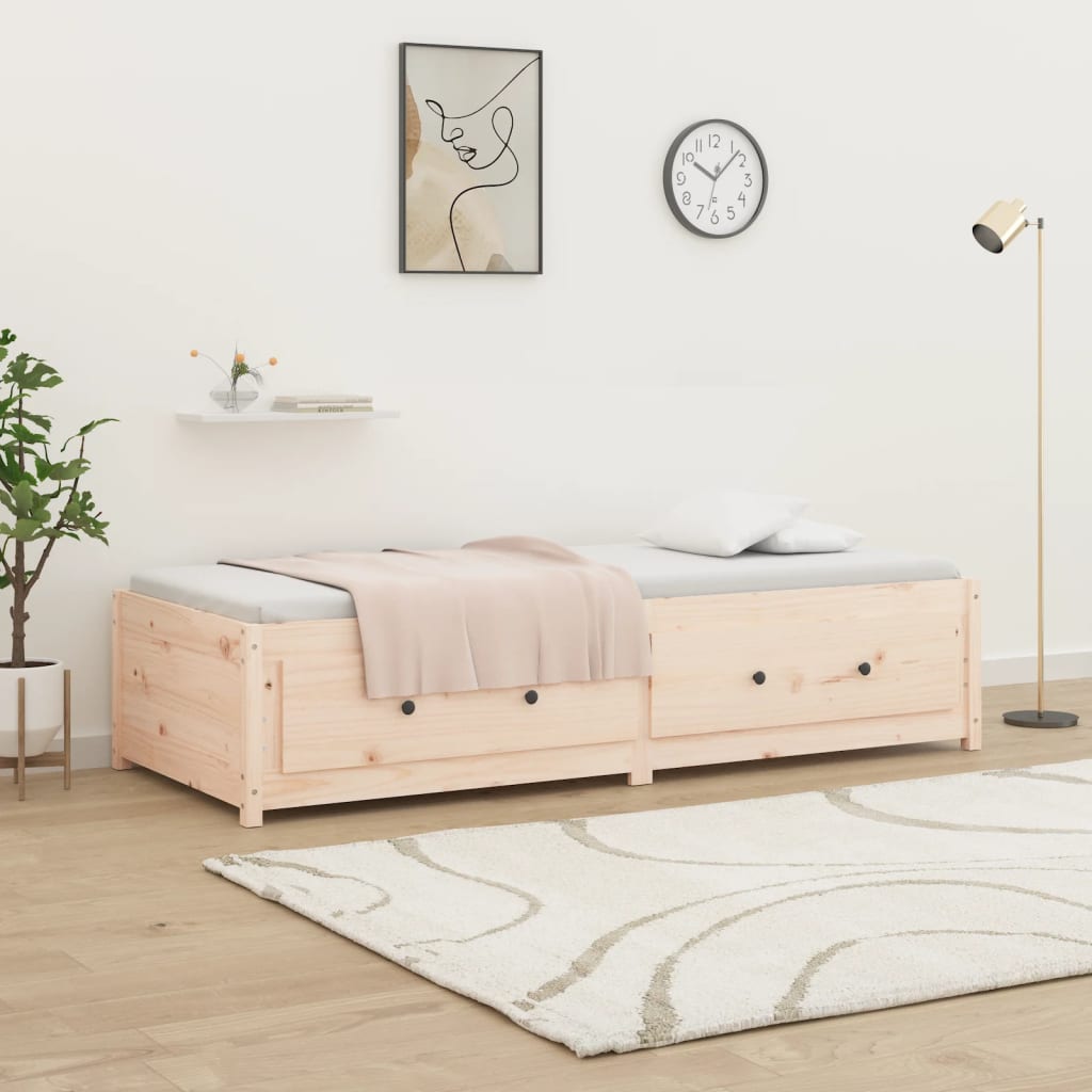 vidaXL Day Bed without Mattress 90x190 cm Single Solid Wood Pine